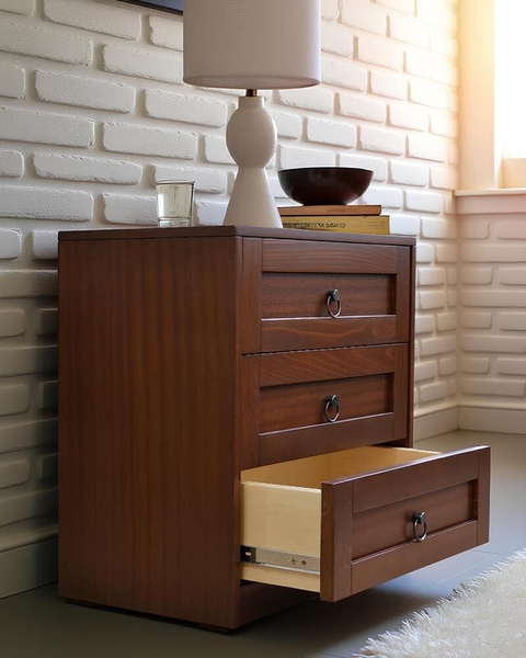 image of Next Walnut 3 bed side drawer