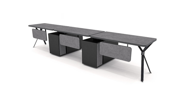 image of Afra Workgroup Desk For Two Users