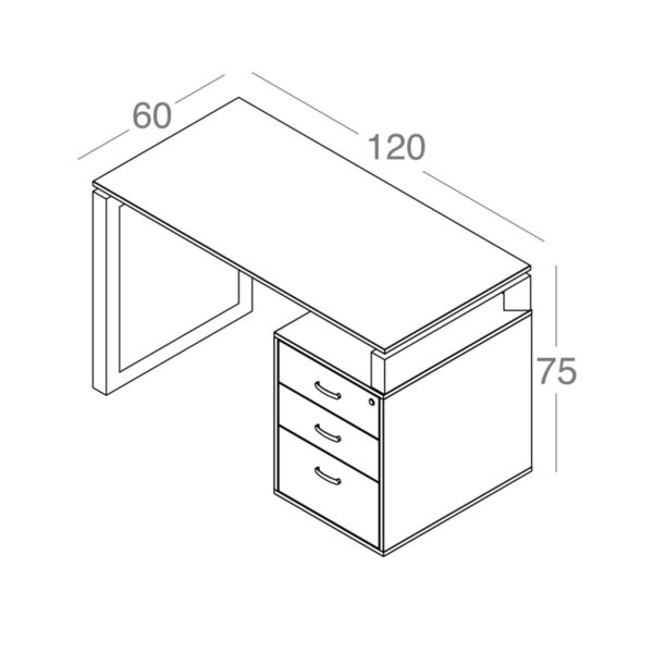 تصویر میز کارمندی Nova مدل SF