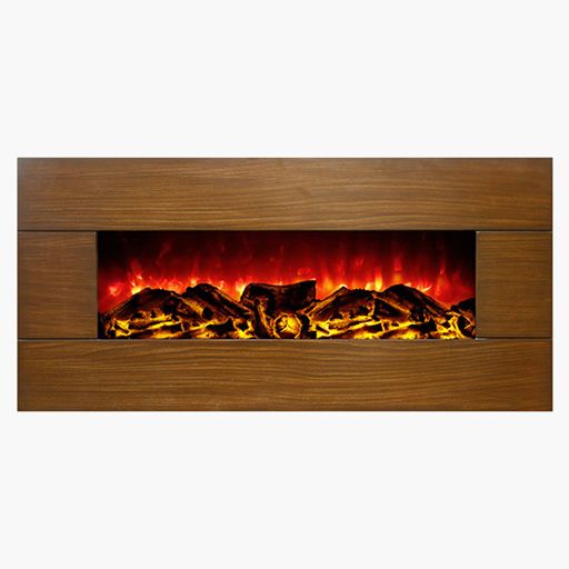 image of Wooden Electric Fireplace