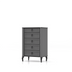 image of Black Chester 4-drawer chest