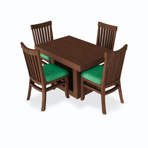 image of Tavoos Dining Set 4 Seater