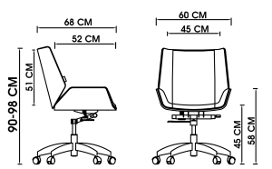 تصویر صندلی کارشناسی دراما E2080WS