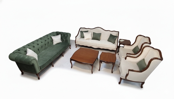 تصویر ست مبلمان 8 نفره کویین فرانسوی تصویر ست مبلمان 8 نفره کویین فرانسوی