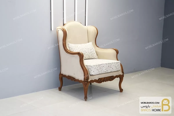 تصویر مبل تک نفره کلاسیک کویین رومینا