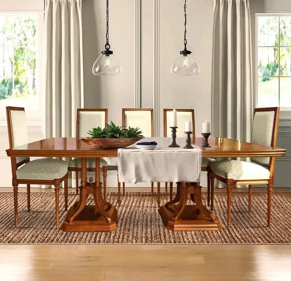 image of French dining table for 8