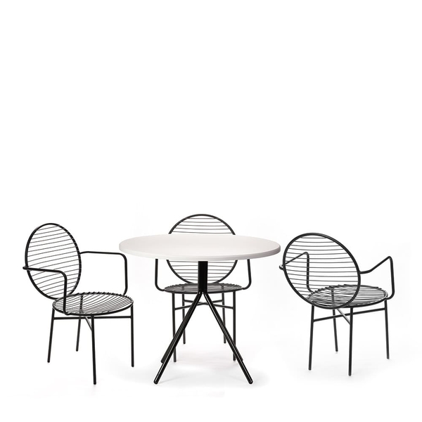 image of Tyara Dining Set TY63 Chair and T16-100 Table image of Tyara Dining Set TY63 Chair and T16-100 Table