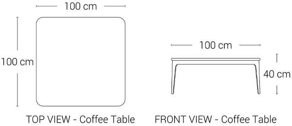 image of Rayan Coffee Table-square ceramic 2