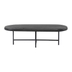 image of Oval Coffee Table with Iron Base