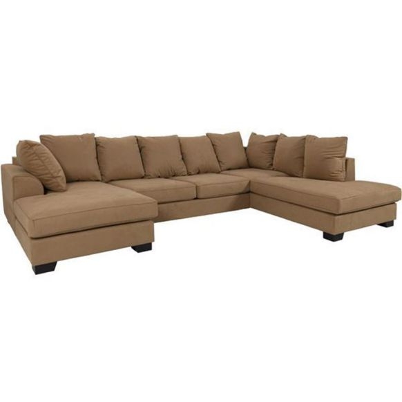 another image of KINGSTON sofa U shape Right light brown 668078