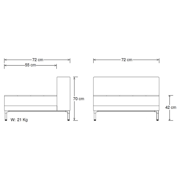 image of CH3 Office Single Sofa