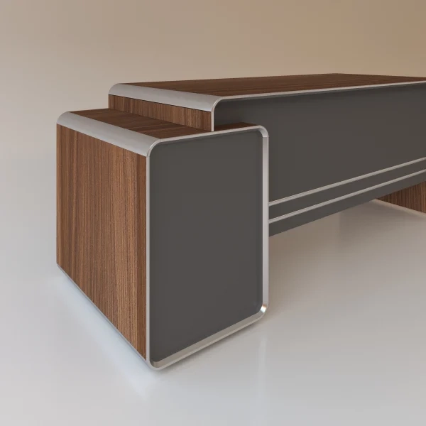 تصویر میز کارمندی ارگوت (سه کشو ثابت)