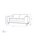 image of Toya double sofa