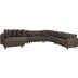 image of SAMBA sofa U shape Right brown 669653