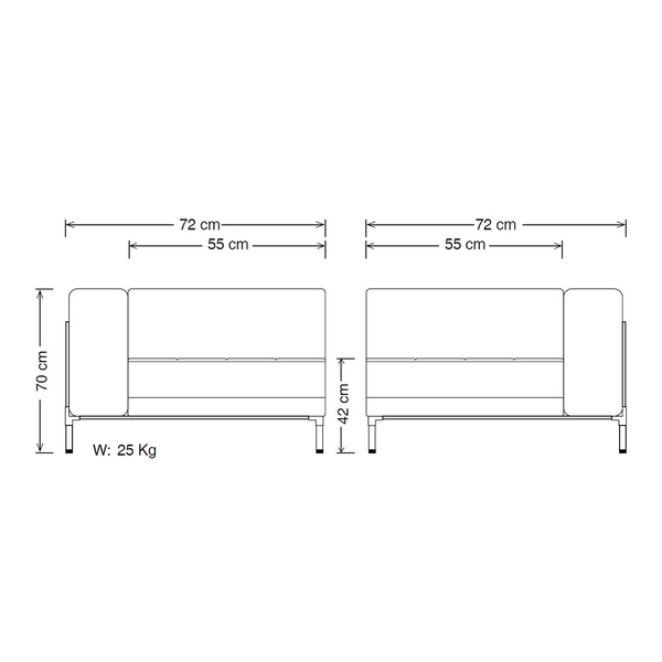 image of CH4 Office Single Sofa