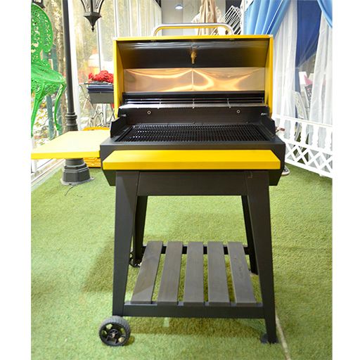 image of black-yellow barbeque aminbbq-charcoal-yellow-075