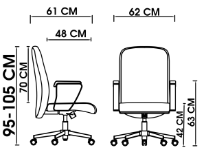 تصویر صندلی کارشناسی پیلو E2060