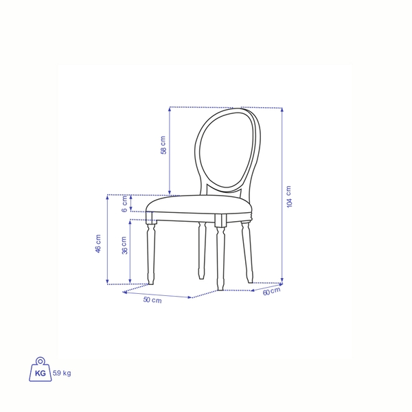 image of Elena dining chair type B