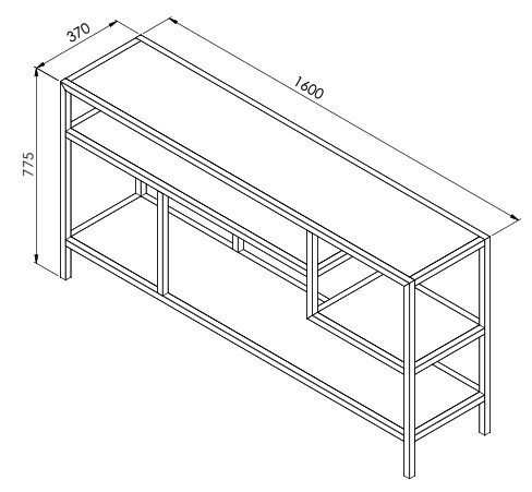 image of W1300 wooden console