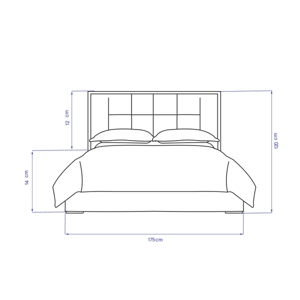 image of Toya double bed 160