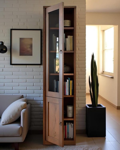 another image of 45 bookcase with doors