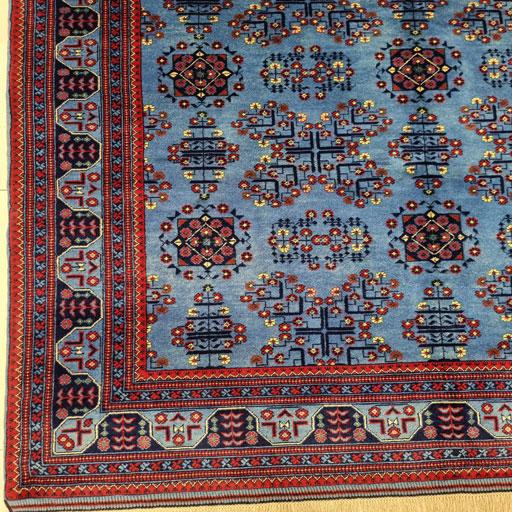 image of Handmade Blue Lacquer Carpet Six Meters z37786