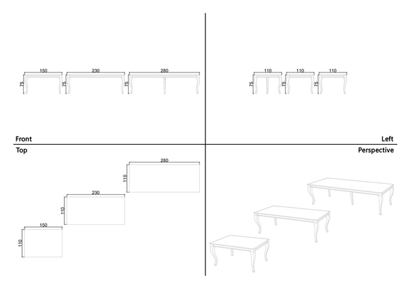image of Claudia dining table for 8