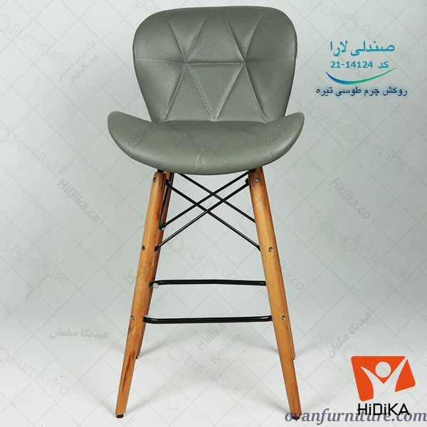 تصویر صندلی کانتر لارا چرم