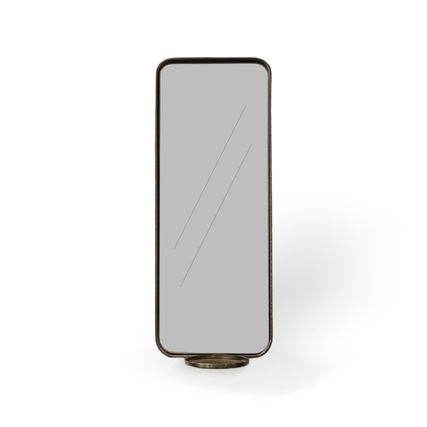 image of Metal candle holder with mirror
