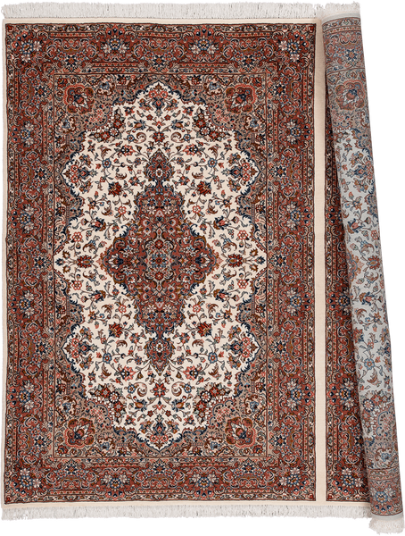 تصویر قالی اراک 35 رج قواره پرده ای شناسه اثر 4-25928
