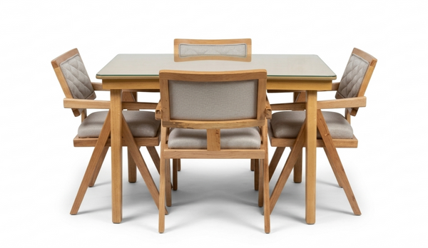 image of Armrest Dining Set for 4 image of Armrest Dining Set for 4