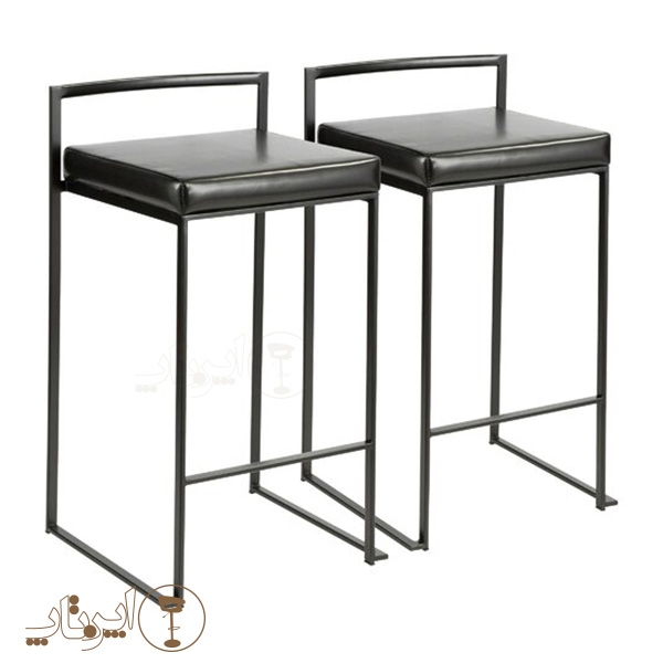 image of Sherburg Black Bar Chair