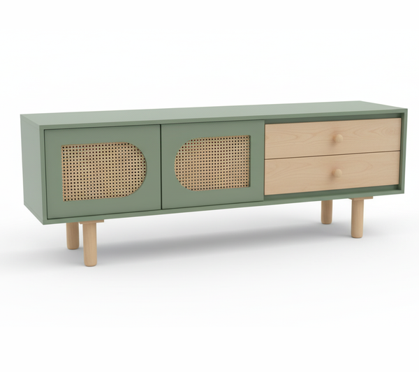 تصویر میز تلویزیون حصیری