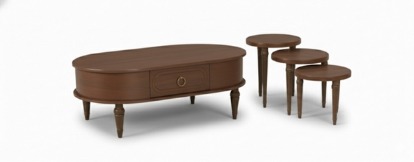 تصویر ست جلو مبلی بیضی