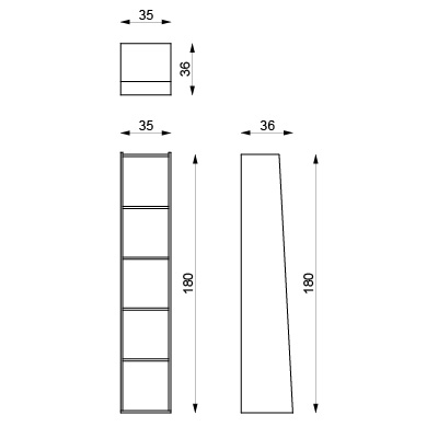 another image of Visa bookcase