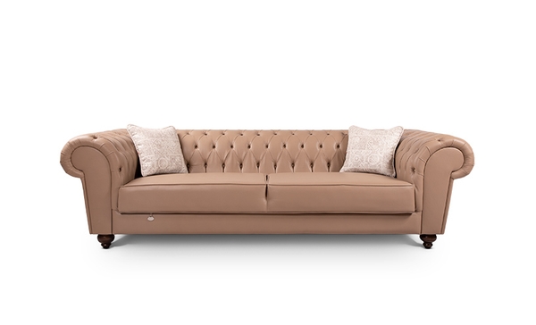 image of Chester Wood Triple Sofa