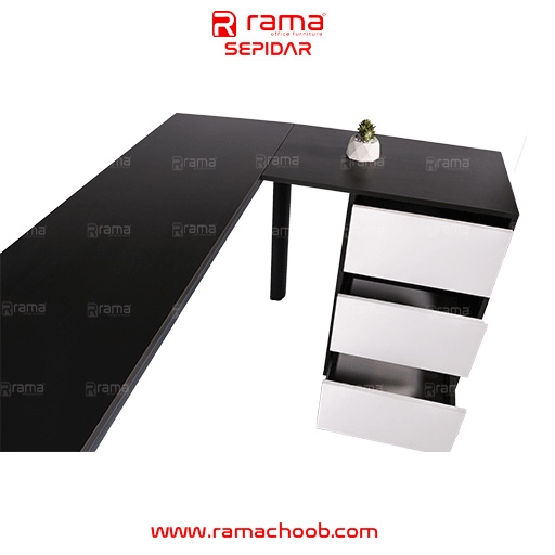 تصویر میز کارمندی سپیدار