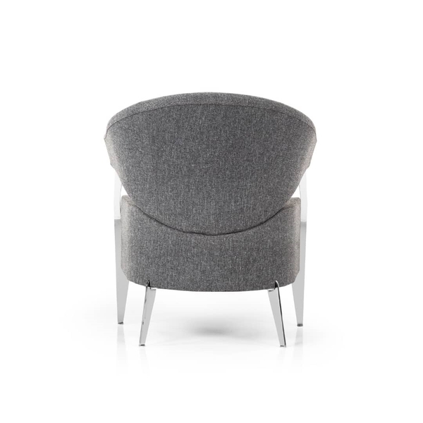 تصویر مبل تک نفره الکا پایه کروم