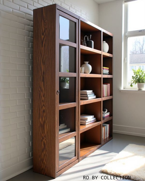 image of RO bookcase with door