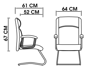 تصویر صندلی کنفرانسی جنیوس C280A