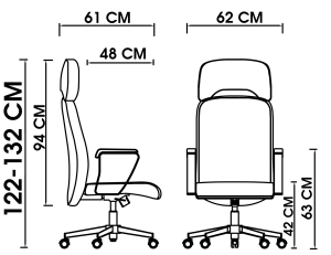 تصویر صندلی مدیریتی پیلو M2060