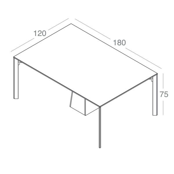 تصویر میز کنفرانس ۴ نفره Petra مدل C180