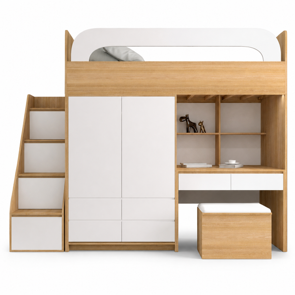 image of Rama Loft Bed with Desk image of Rama Loft Bed with Desk