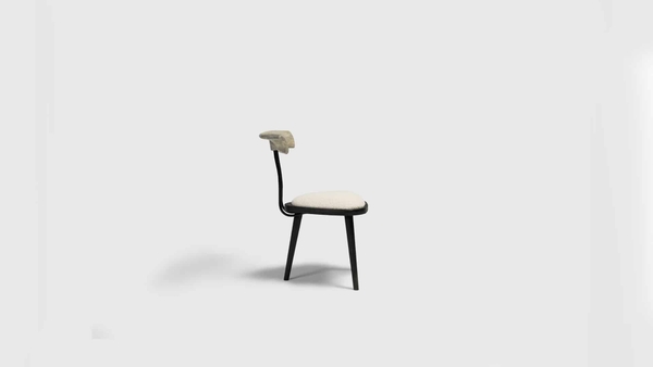 image of Walnut dressing chair