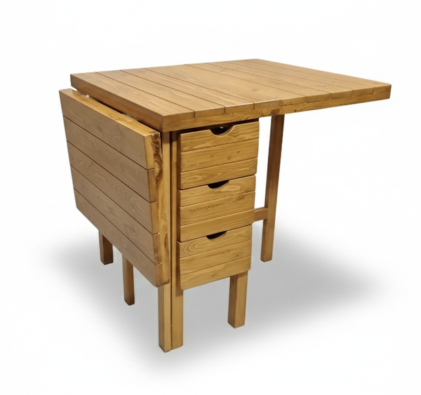 تصویر میز تاشو سه کشو