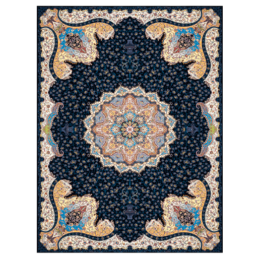 image of Carpet 1200 Comb Turquoise Design