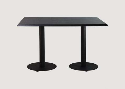 تصویر میز مستطیل پایه گرد