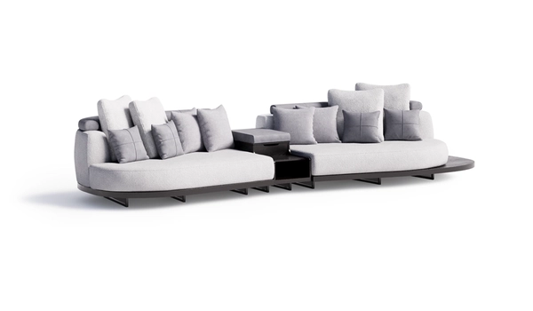 another image of Hina six seater sofa with middle table