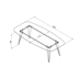 image of W1205 extra large dining table
