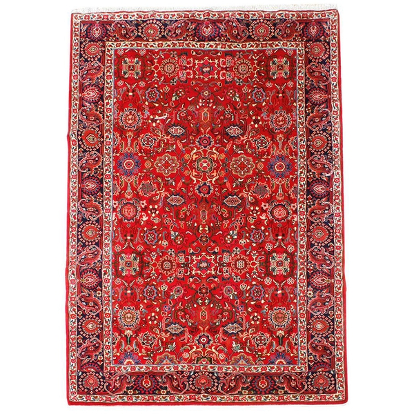 تصویر فرش کسب ننج ملایر زمینه قرمز تصویر فرش کسب ننج ملایر زمینه قرمز